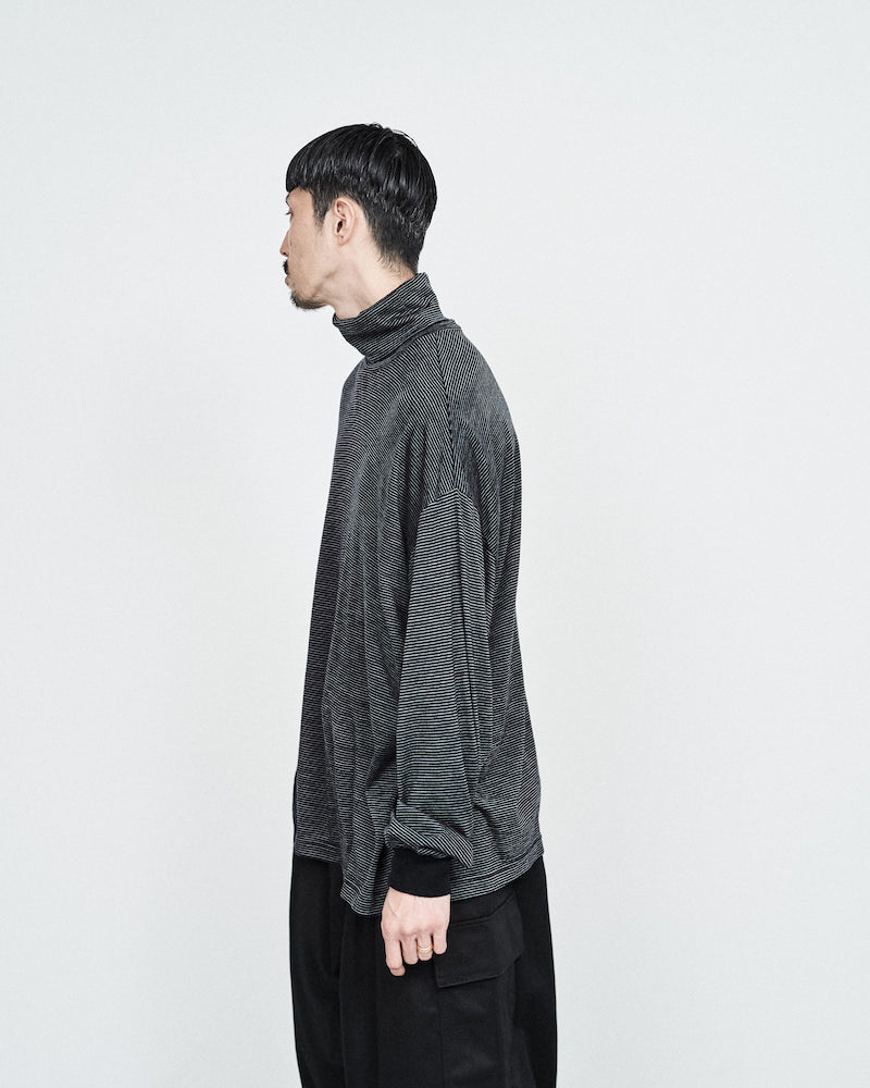 Graphpaper / Wool Border L/S Turtle Neck Tee