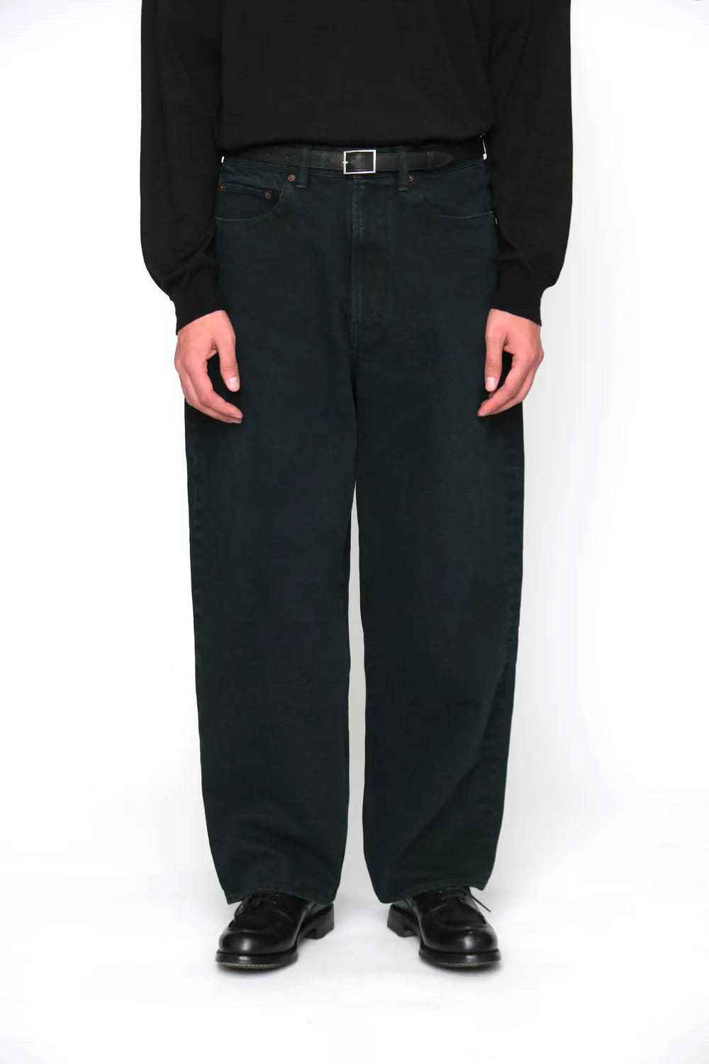 A.PRESSE / Black Washed Wide Denim Pants (26SAP-04-33)