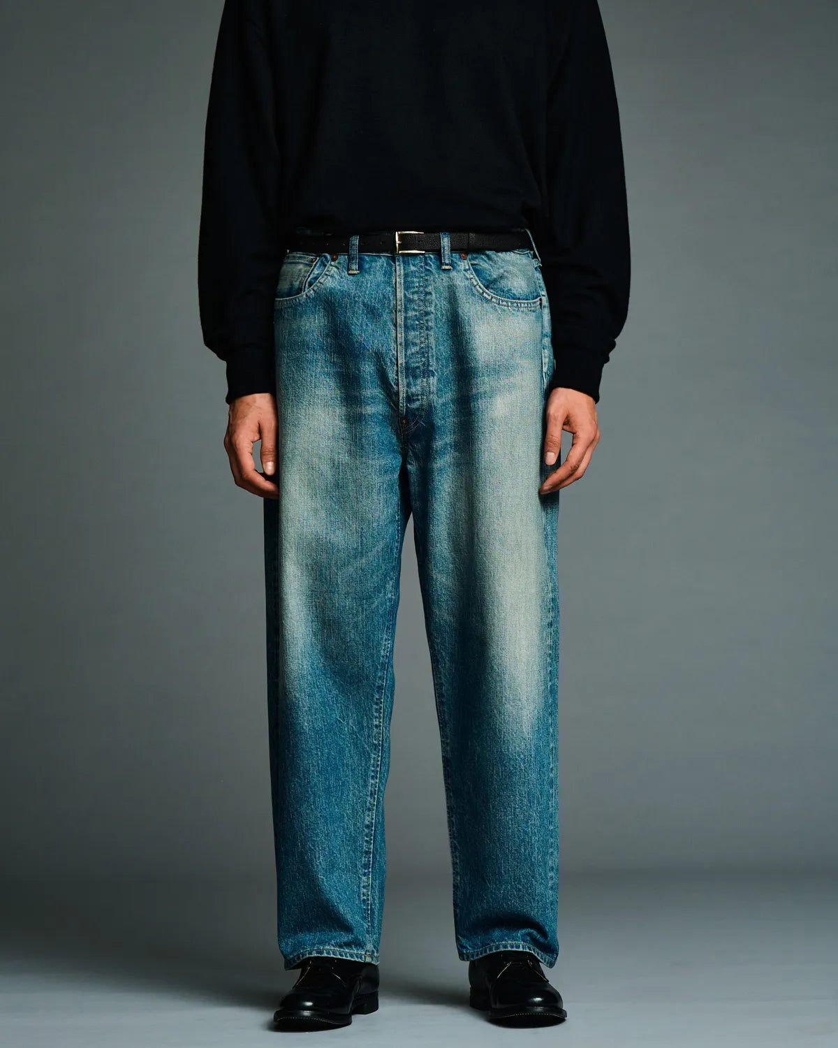 A.PRESSE / No.22 Washed Wide Denim Pants (AP-4003)