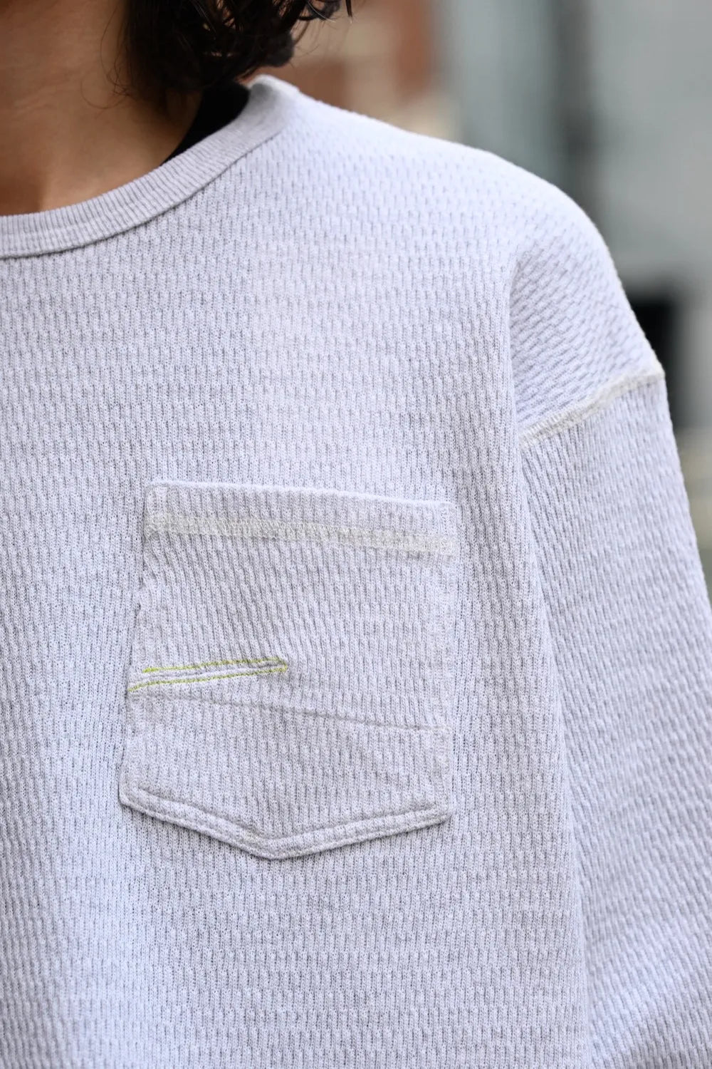 FACETASM / THRMAL KNIT LONG TEE (MYK-TEE-06)