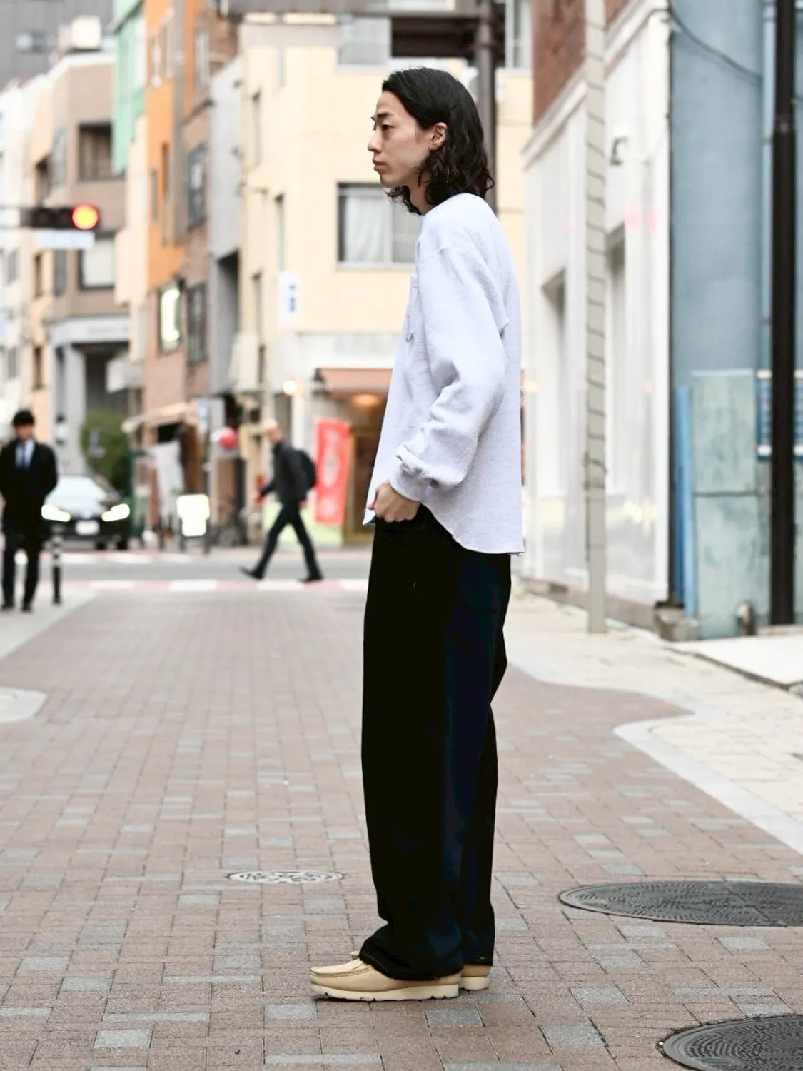 FACETASM / THRMAL KNIT LONG TEE (MYK-TEE-06)