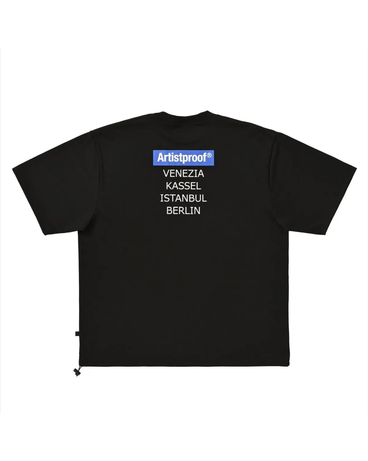ARTIST PROOF の Art Festival S/S T-shirt w/Drawcord Black (VENEZIA/KASSEL/ISTANBUL/BERLIN) (ATPF-037T-P)