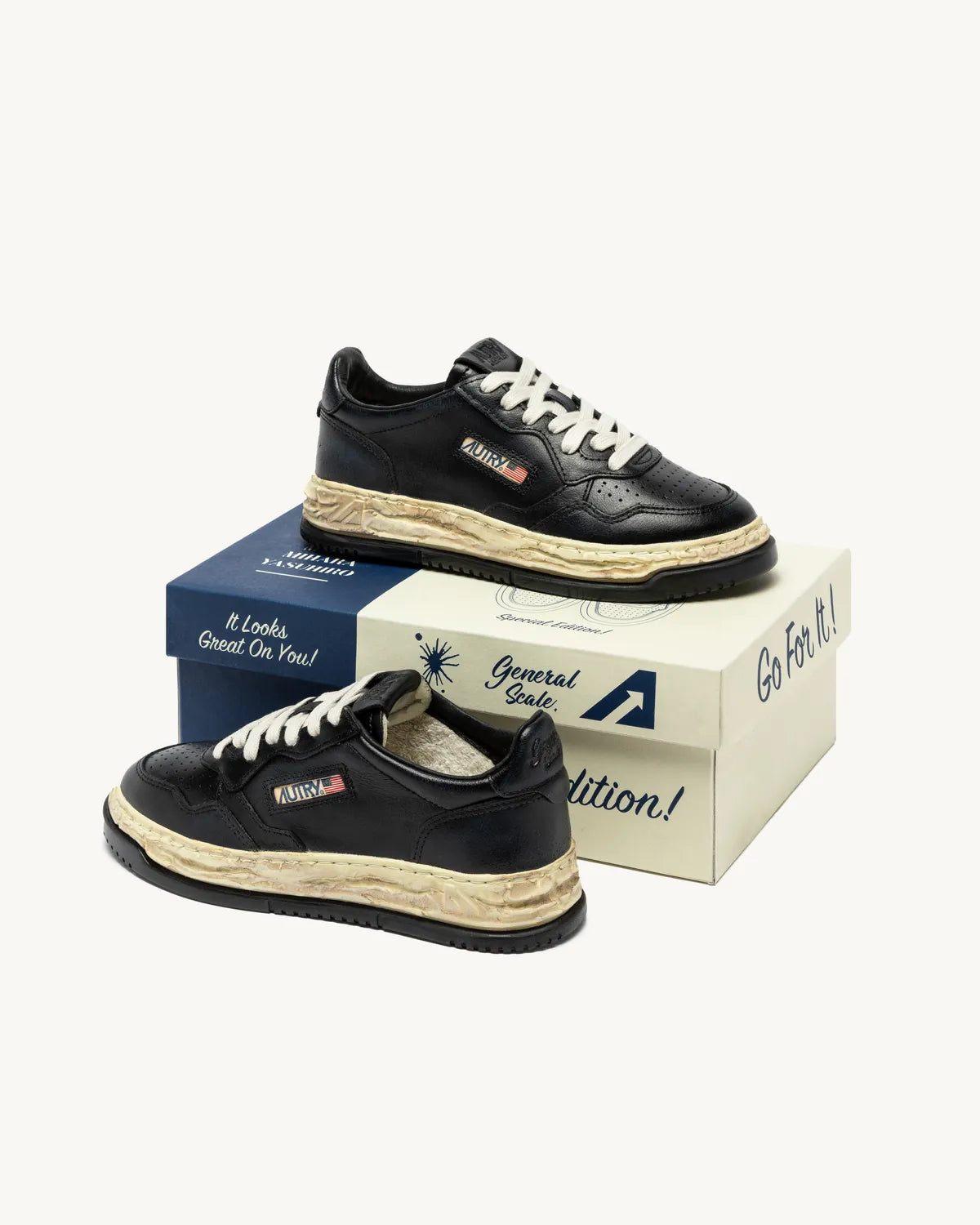 Maison MIHARA YASUHIRO × AUTRY / MMY General Scale." Medalist Low Supervintage (A1UNAVLMMMY2)