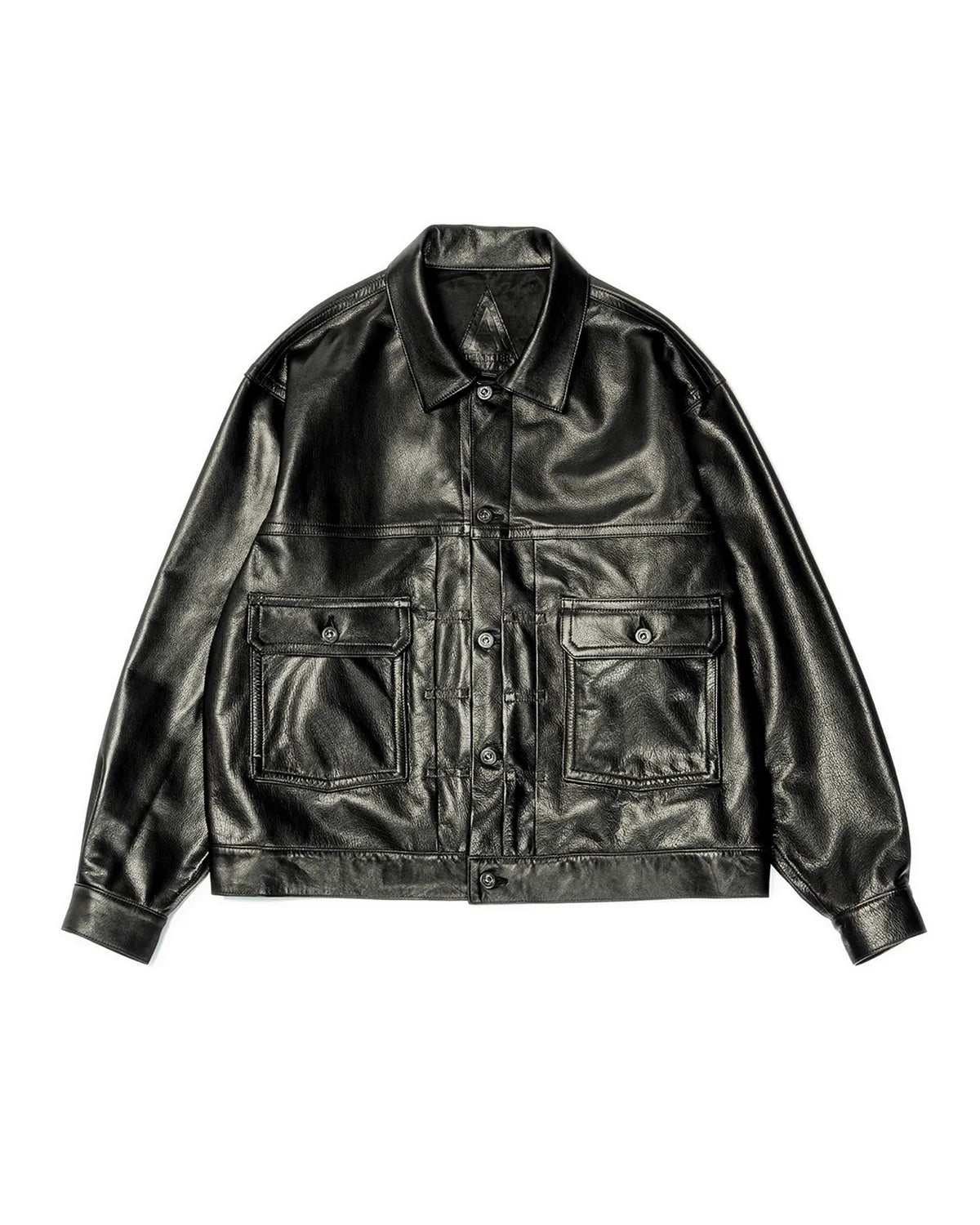 A LEATHER の TRUCKER JACKET (AUJ26620M17)