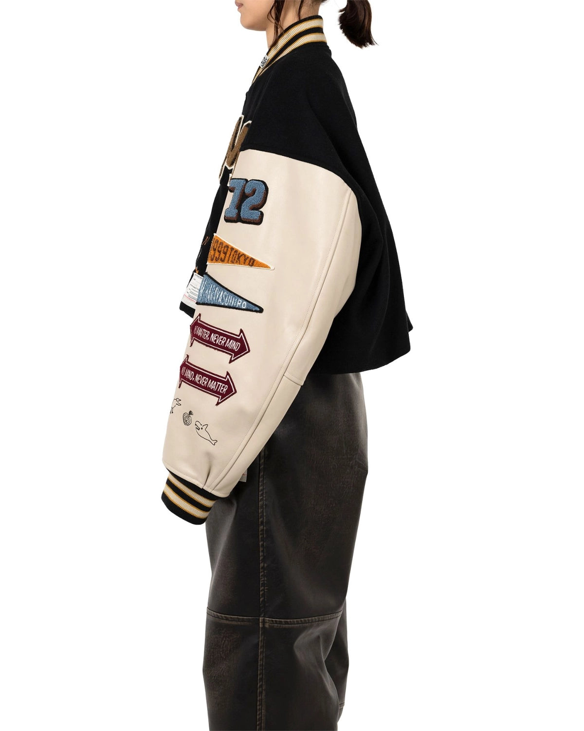 Maison MIHARA YASUHIRO / Roll-up Hem Stadium Jacket (B15BL041)