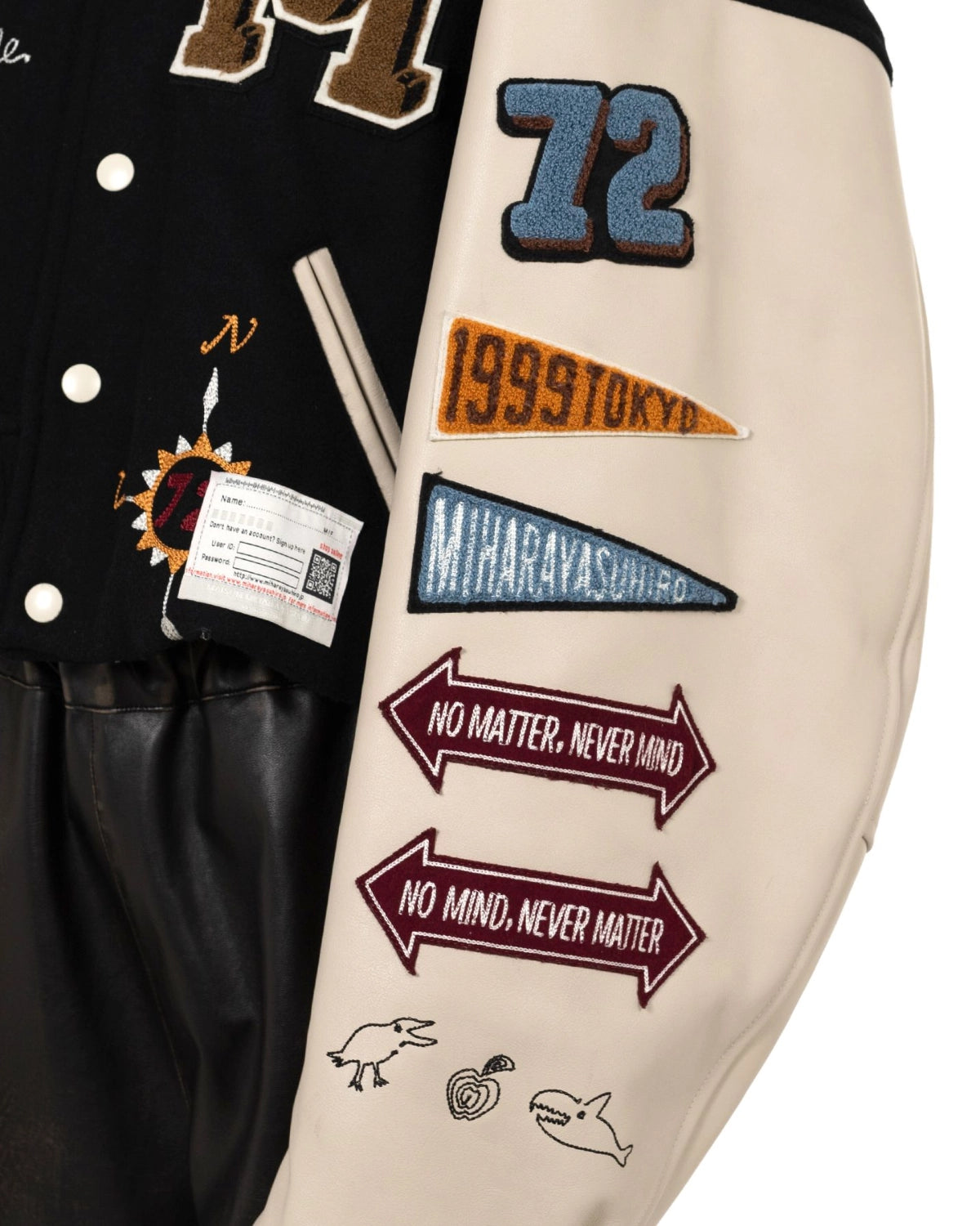 Maison MIHARA YASUHIRO / Roll-up Hem Stadium Jacket (B15BL041)