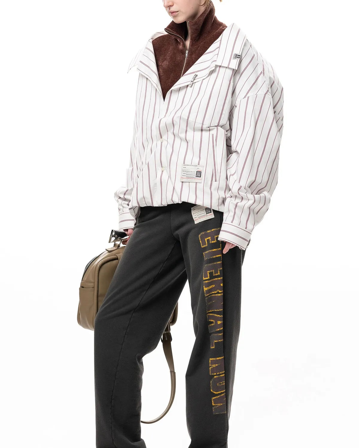 Maison MIHARA YASUHIRO / Shifted Layer Stripe Shirt (B17SH221)