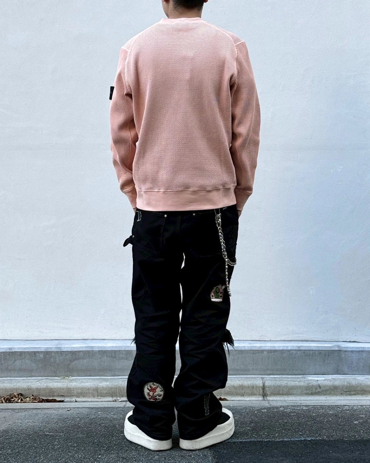 STONE ISLAND / ORGANIC COTTON WAFFLE FLEECE (L1S156100056)