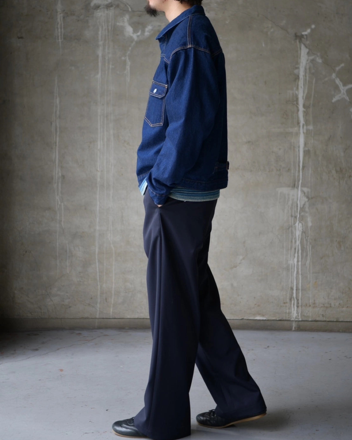 CIOTA / シングルポケットデニム JACKET (JKLM-301-NIW)