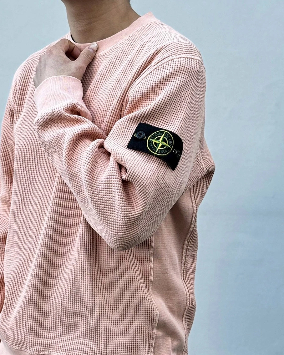 STONE ISLAND / ORGANIC COTTON WAFFLE FLEECE (L1S156100056)