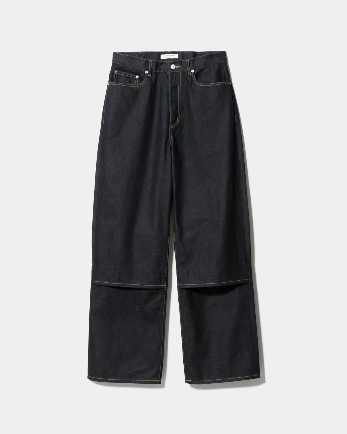 beautiful people / selvedfe denim flip hem pants -Women's- (1545105035)