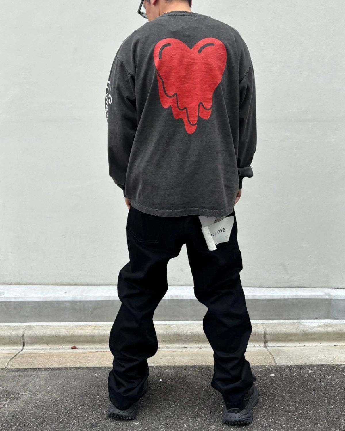 Emotionaly Unavailable × 鉄腕アトム / EU AB FACE LS TEE (EU-MK1-0000-C09)