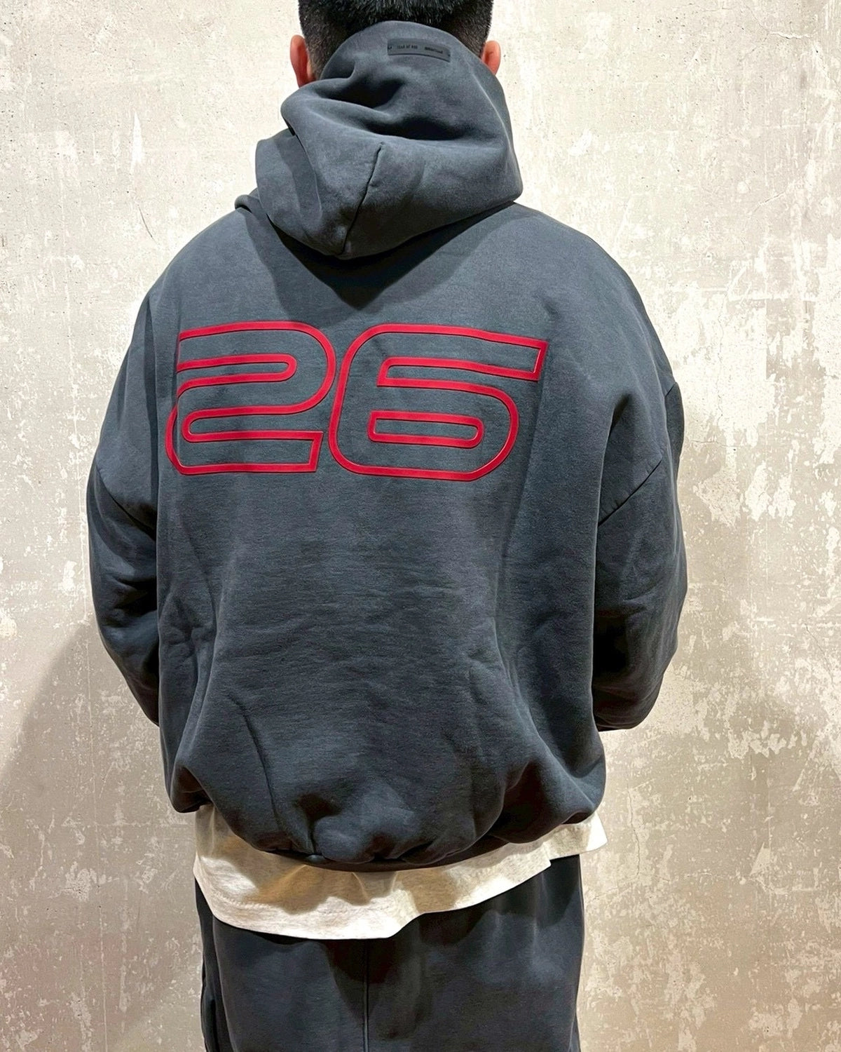 ESSENTIALS / Heavy Fleece 90s Hoodie (192HO256561F)