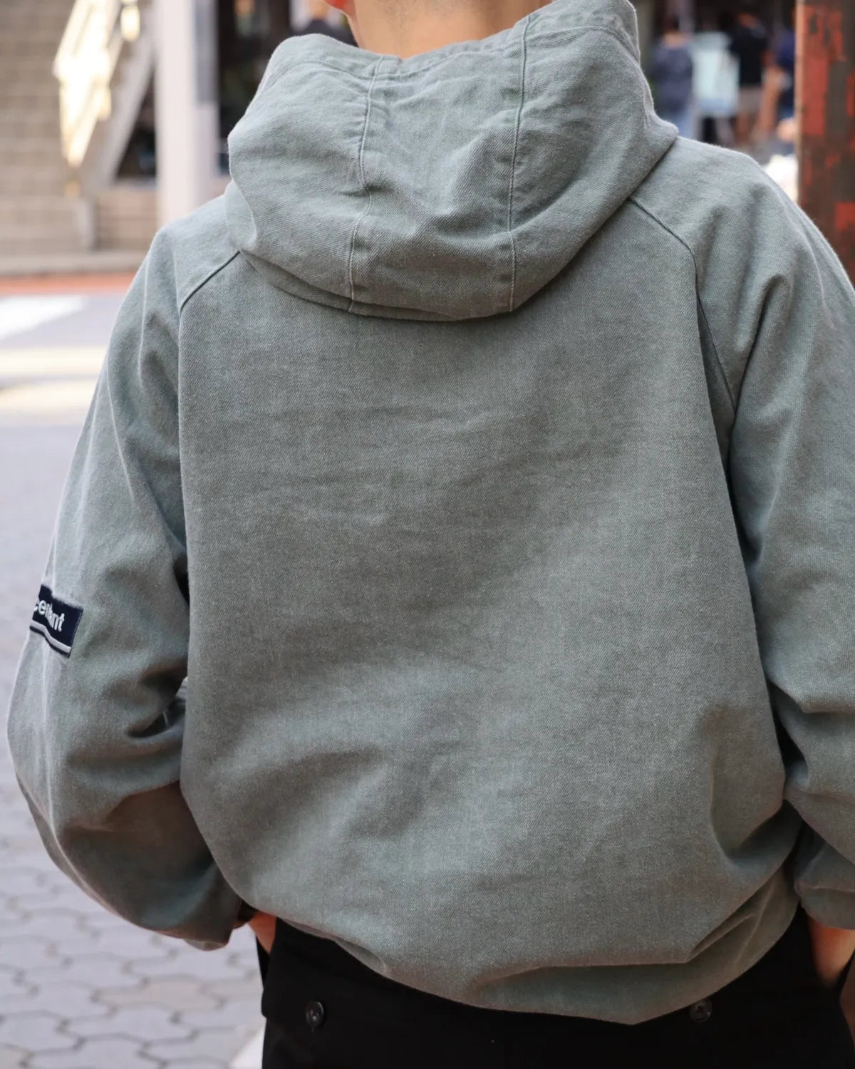 DESCENDANT / MOLE HOODED LS SHIRT PIGMENT DYE (262WVDS-SHM04)