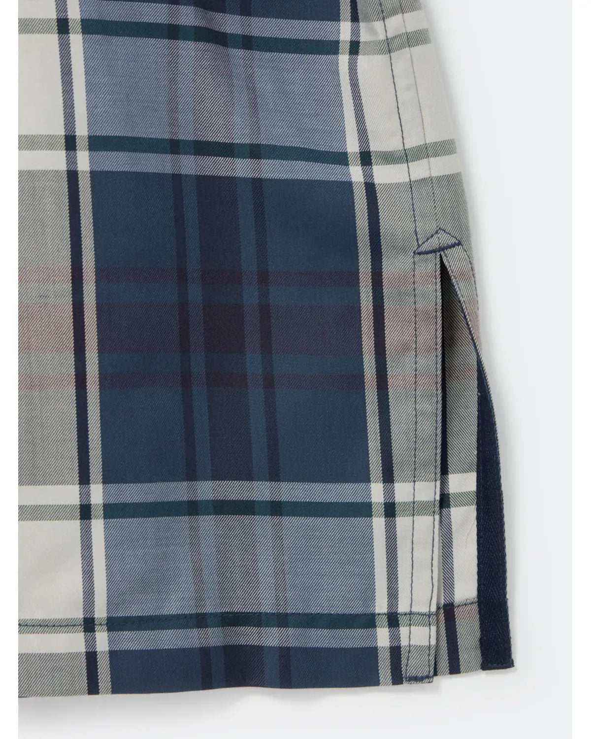DAIWA PIER39 / TECH SPORTS OPEN COLLAR SHIRT L/S BIG TARTAN (BE-81026W)