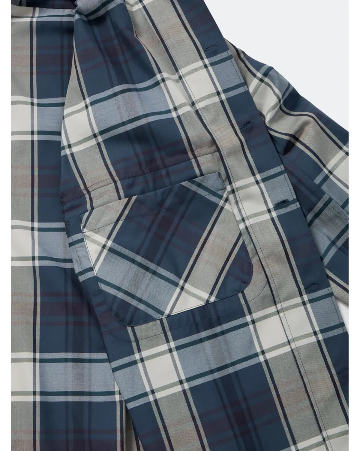 DAIWA PIER39 / TECH SPORTS OPEN COLLAR SHIRT L/S BIG TARTAN (BE-81026W)