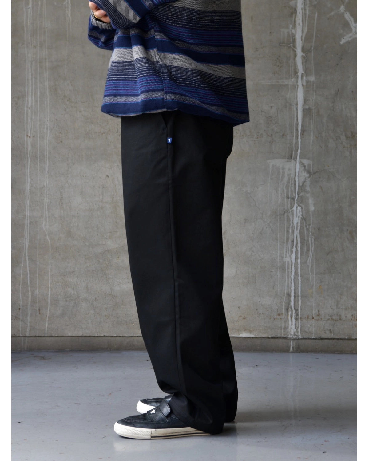 DESCENDANT / DC-6 ORGANIC COTTON TWILL TROUSERS (262CPDS-PTM01)