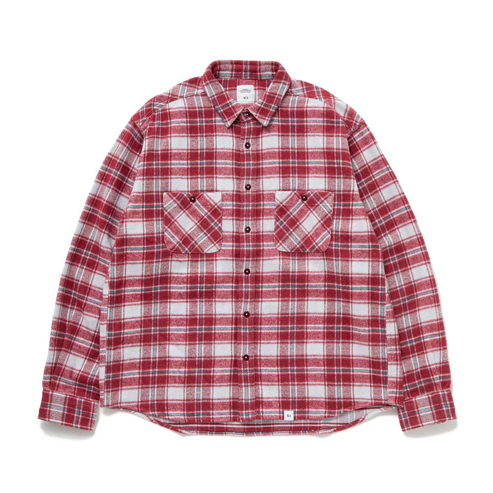 BEDWIN & THE HEARTBREAKERS の L/S ORG HEAVY NEL SHIRT ”MILES” (24AB1737)