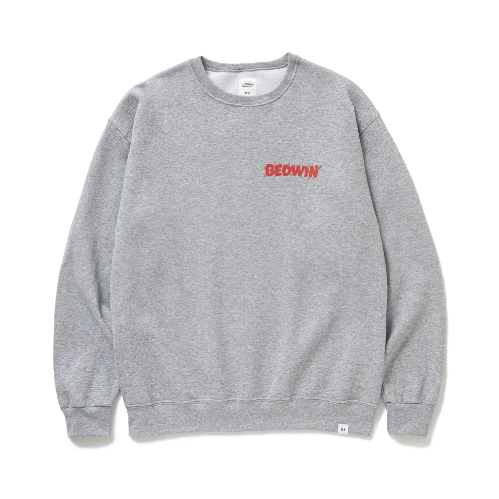BEDWIN & THE HEARTBREAKERS の L/S PRINTED C -NECK SWEAT "KING" (24AB2201)