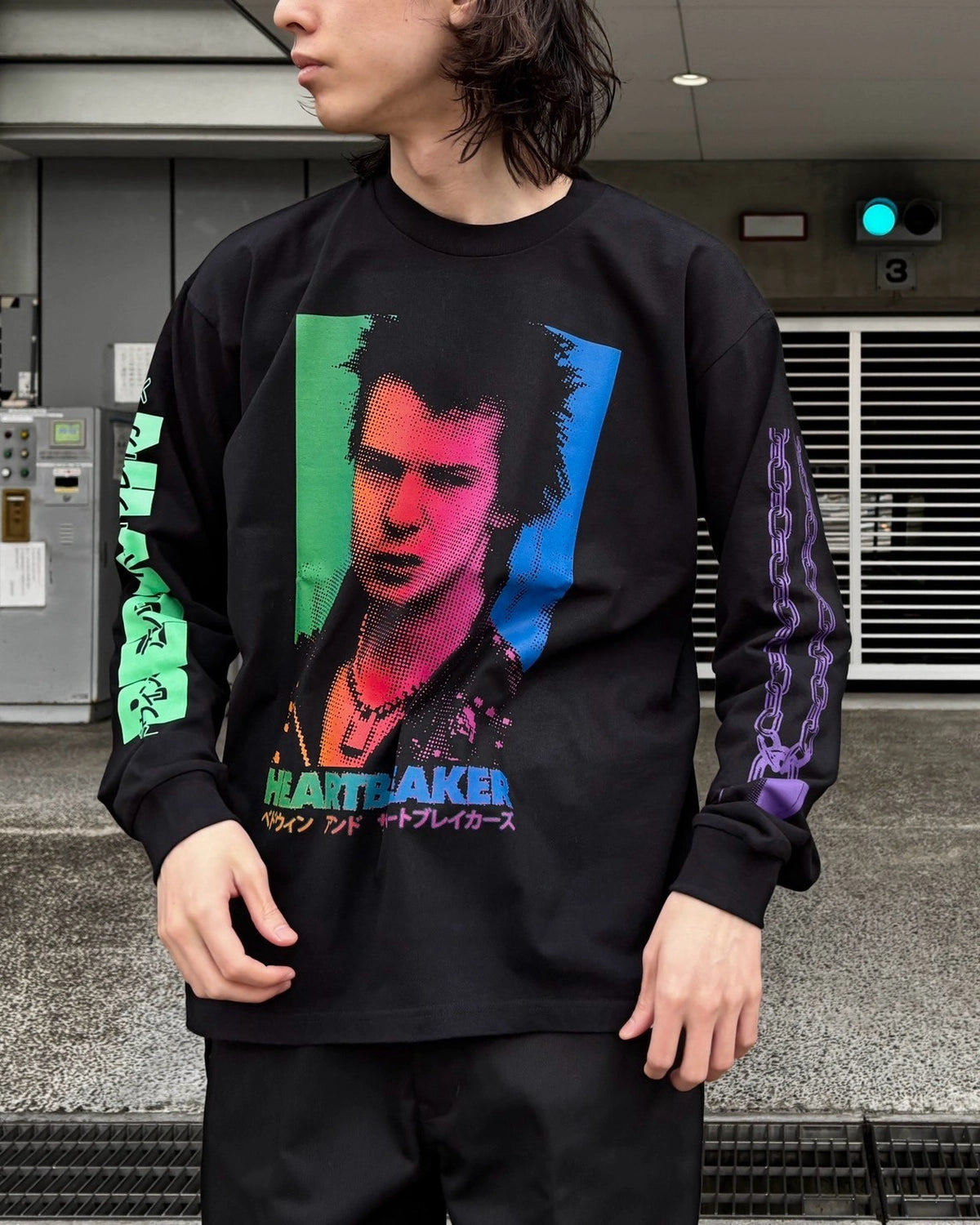 BEDWIN & THE HEARTBREAKERS の L/S PRINTED T "OLDMAN" (25SB2206)