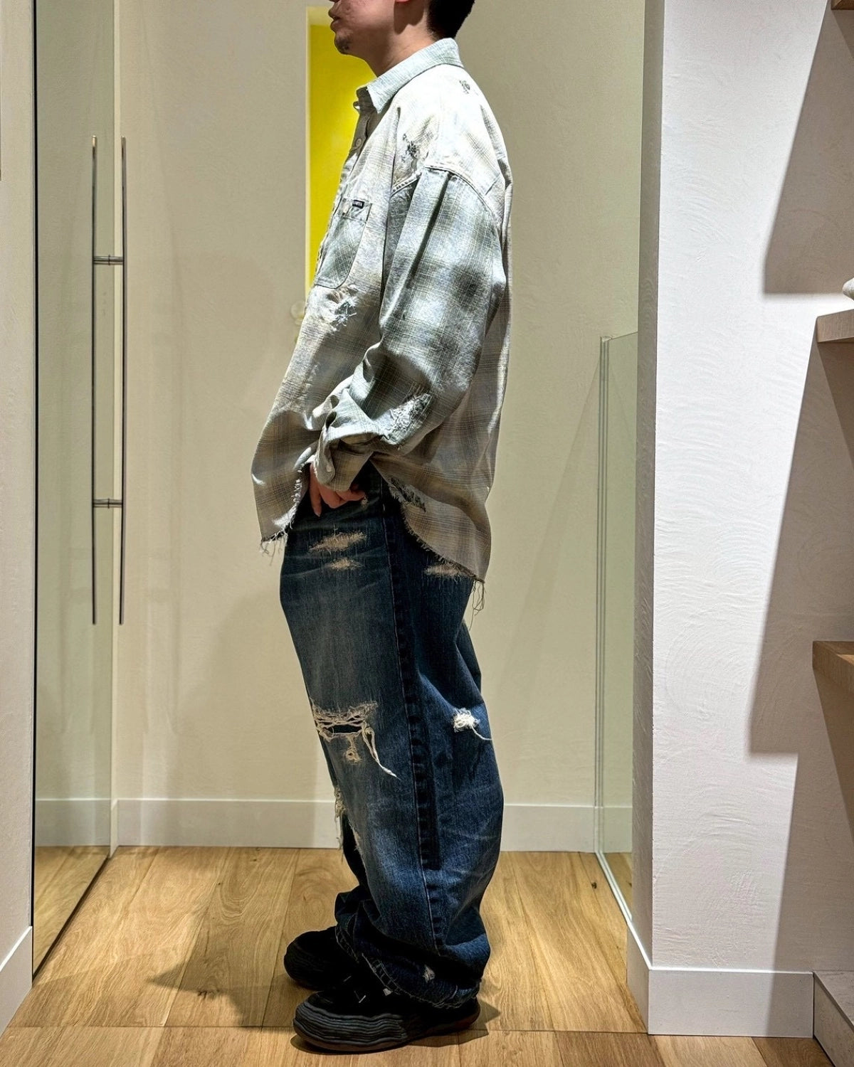 KAMIYA / BORO Super Baggy Denim Pants (G15PT050)