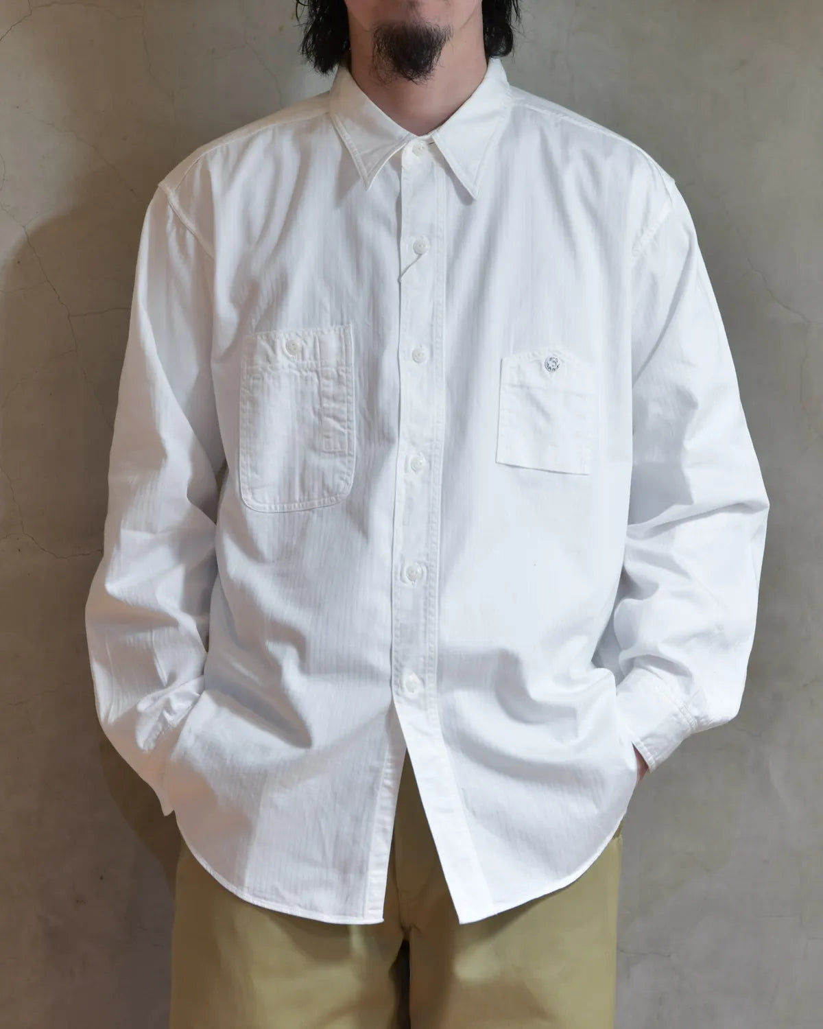 BIG YANKの Y1943 L/W HBT SHIRT (602-261-02)