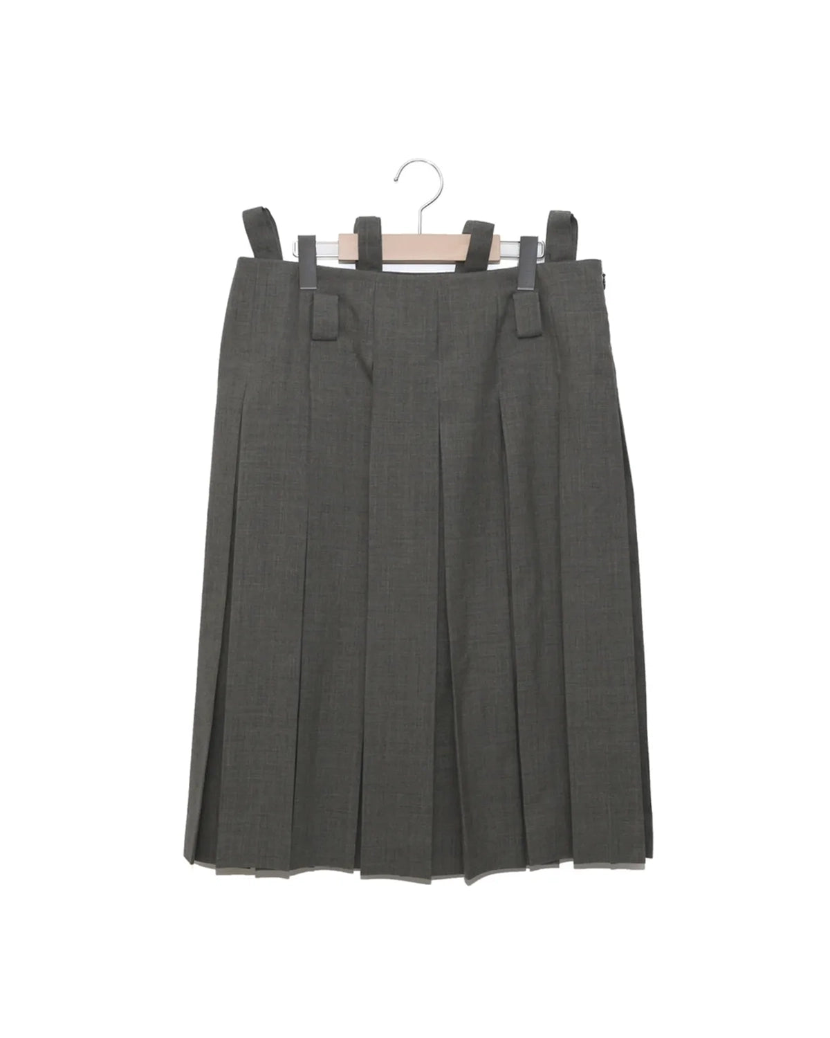 BOWTE の BLUEFACED WORSTED HARD FINISHED POST PUNK PLEATS SKIRT (261-05-0001)