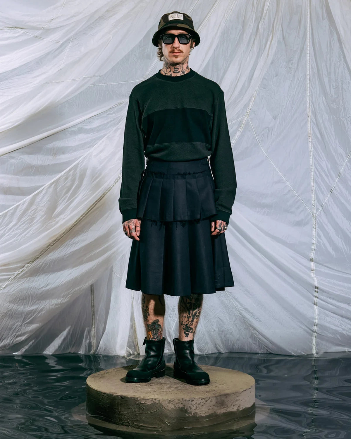 BRAIN DEAD / THERMAL LONG SLEEVE SHIRT (T01004833SS26)