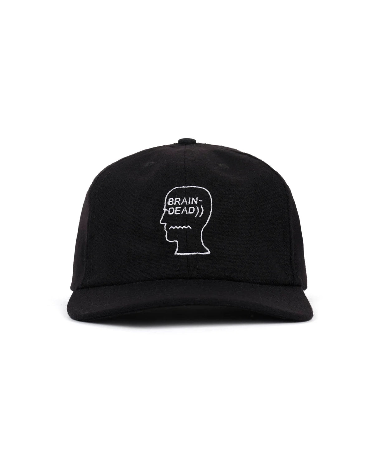 BRAIN DEAD の FLANNEL LOGOHEAD 6 PANEL HAT (BDF25H01004631BK01)
