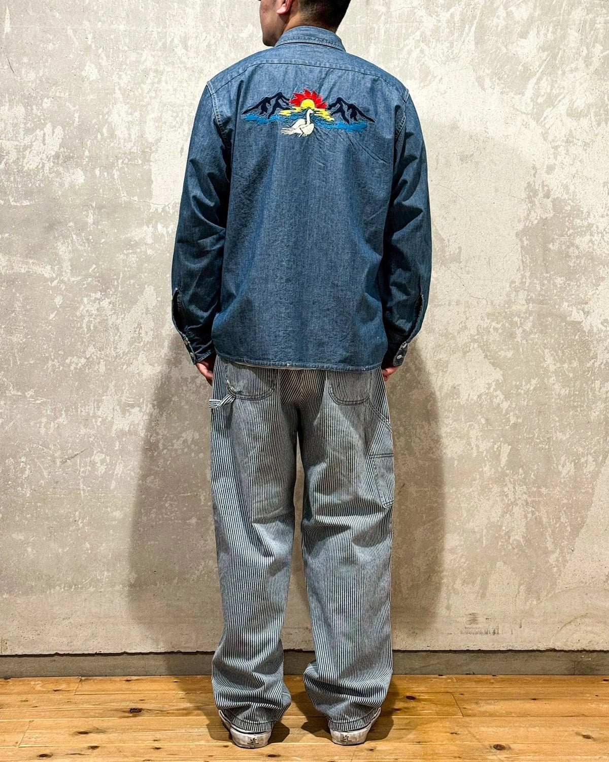 SWJP / Embroidery Chambray Shirts (SW-25SS-017)