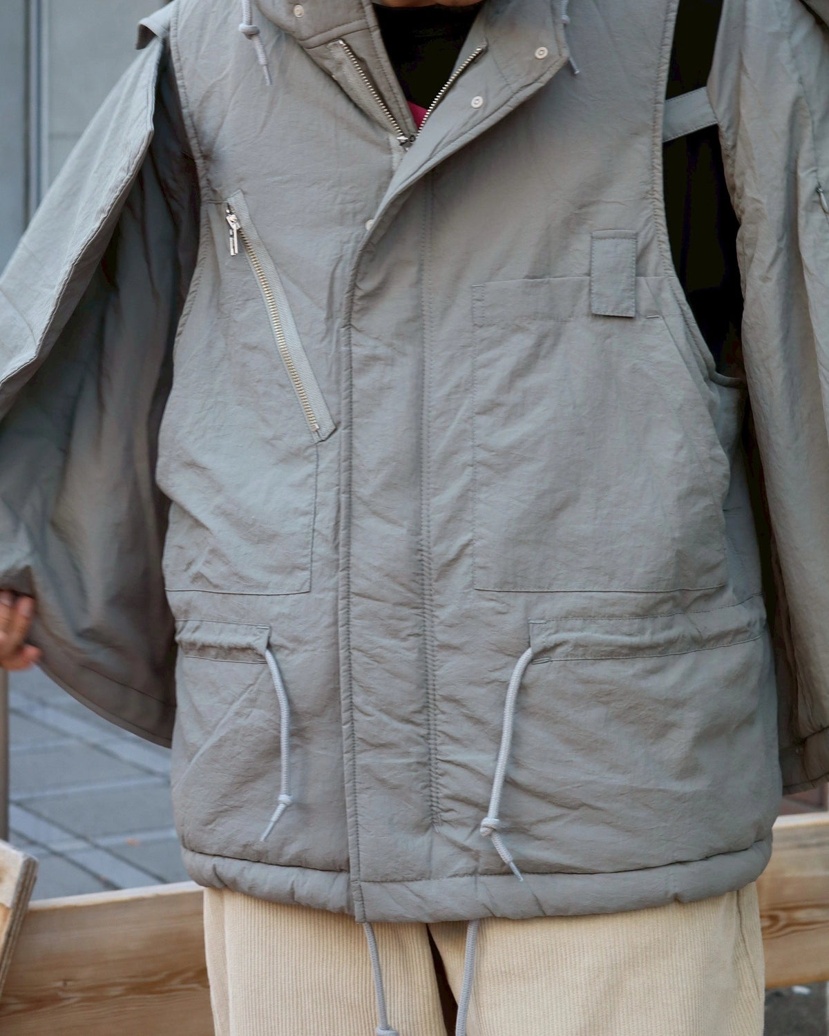 PHINGERIN / DOUBLE CUSHY HOODED JACKET (PD-252-JK-011)