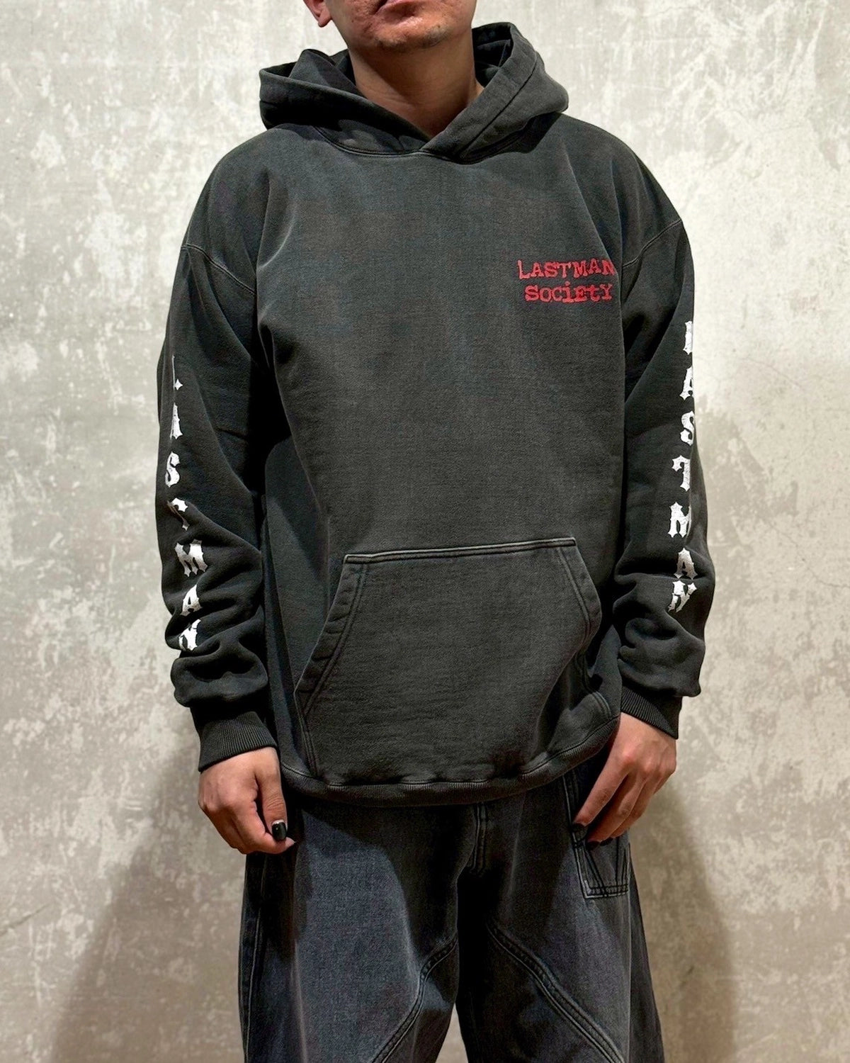 LASTMAN / PRINTED HOODIE "SO CIETY" (252LM-CT17)