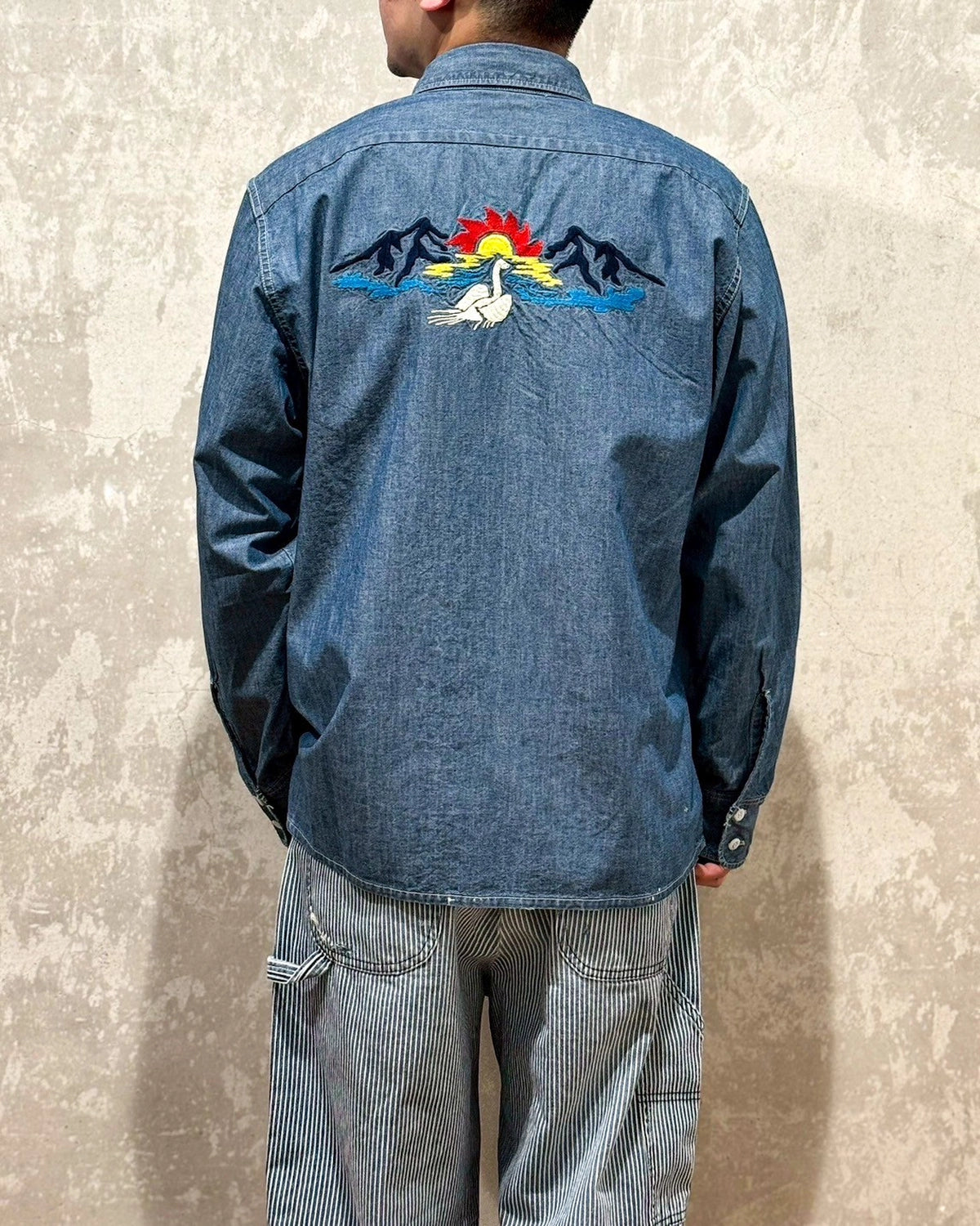 SWJP / Embroidery Chambray Shirts (SW-25SS-017)