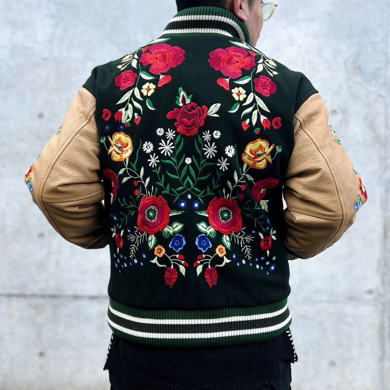 Emotionaly Unavailable / EU FLOWER VARSITY JKT