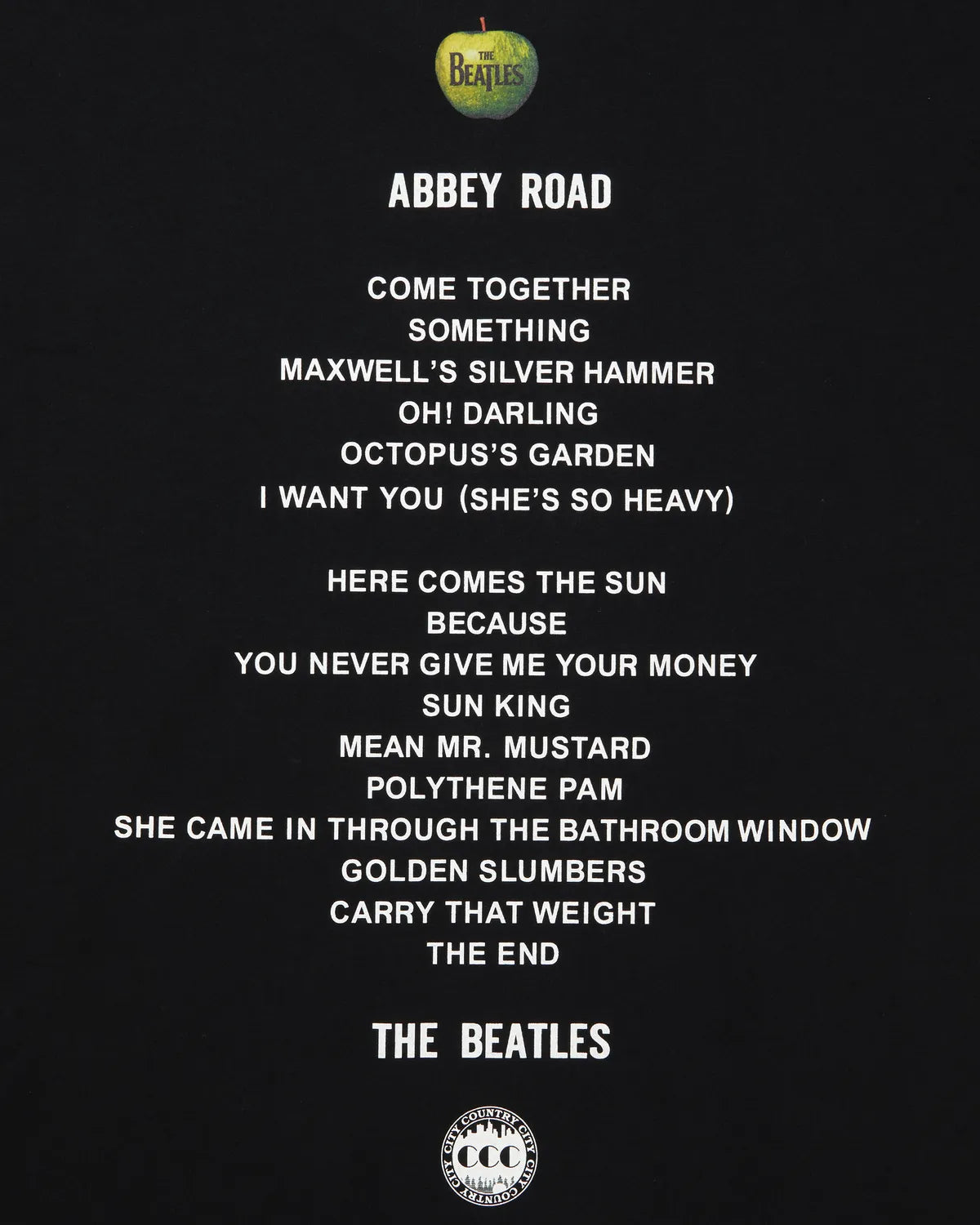 CITY COUNTRY CITY × THE BEATLES / COTTON T-SHIRT_002 (CCC-251T005)