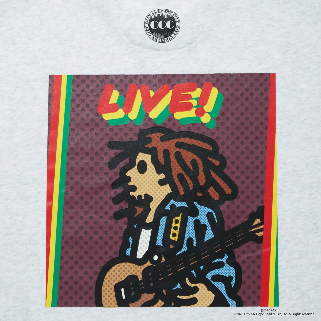 CITY COUNTRY CITY × BOB MARLEY / SWEAT SHIRT _ LIVE (CCC-261C004)