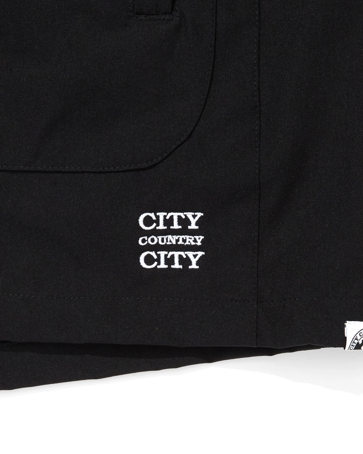 CITY COUNTRY CITY / EMBROIDERD LOGO STRECH NYLON EASY SHORTS (CCC-261P005)