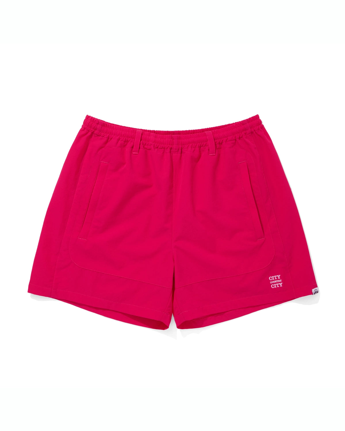 CITY COUNTRY CITY / EMBROIDERD LOGO STRECH NYLON EASY SHORTS (CCC-261P005)