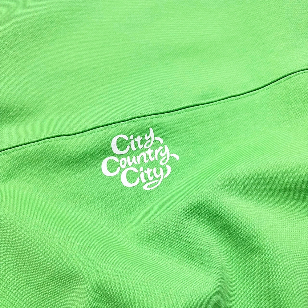 CITY COUNTRY CITY / Embroidered Logo Switching Cotton Sweatshirt　