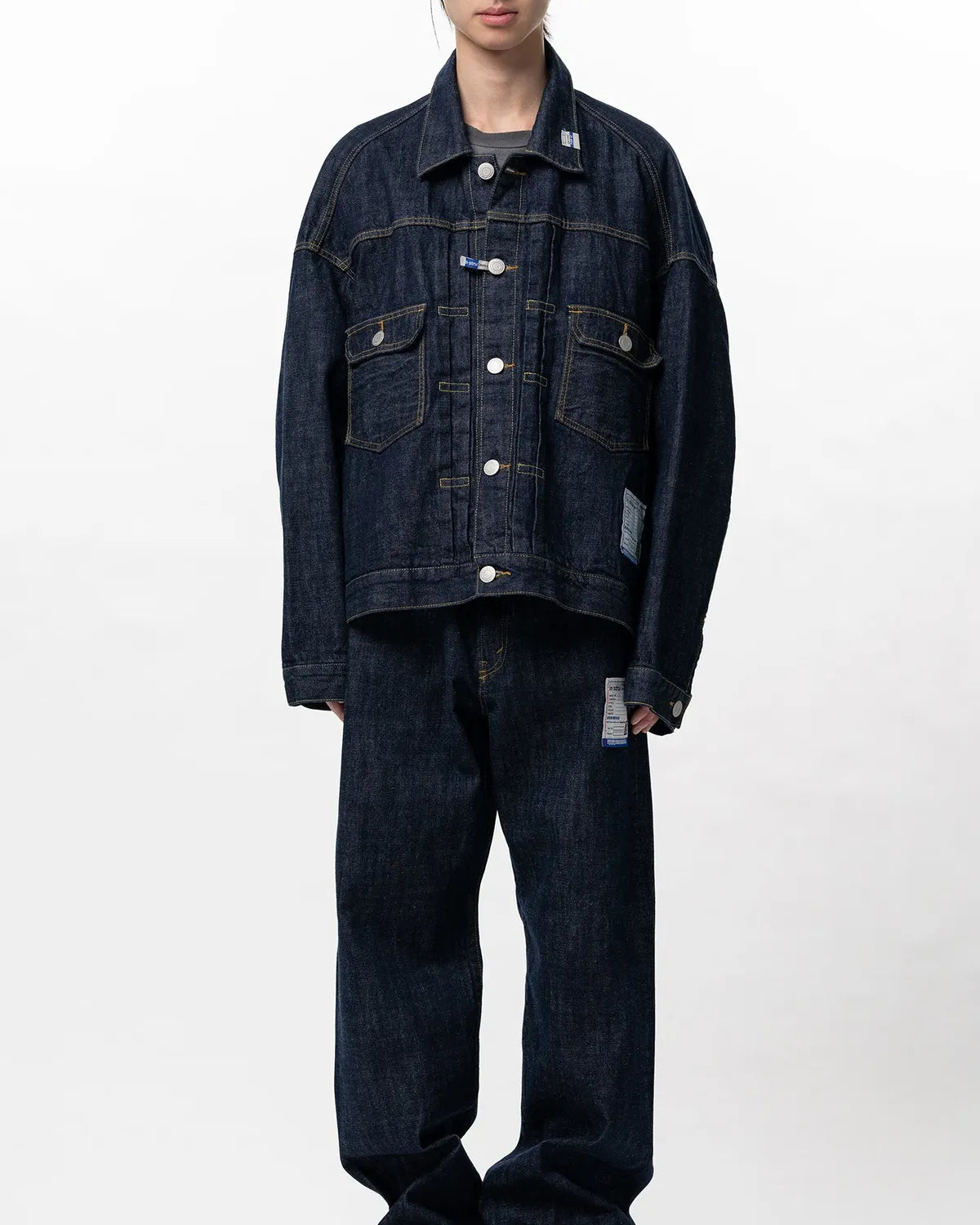 Maison MIHARA YASUHIRO in・stru(men-tal). / One Washed Selvage Denim Jacket (I16BL071)