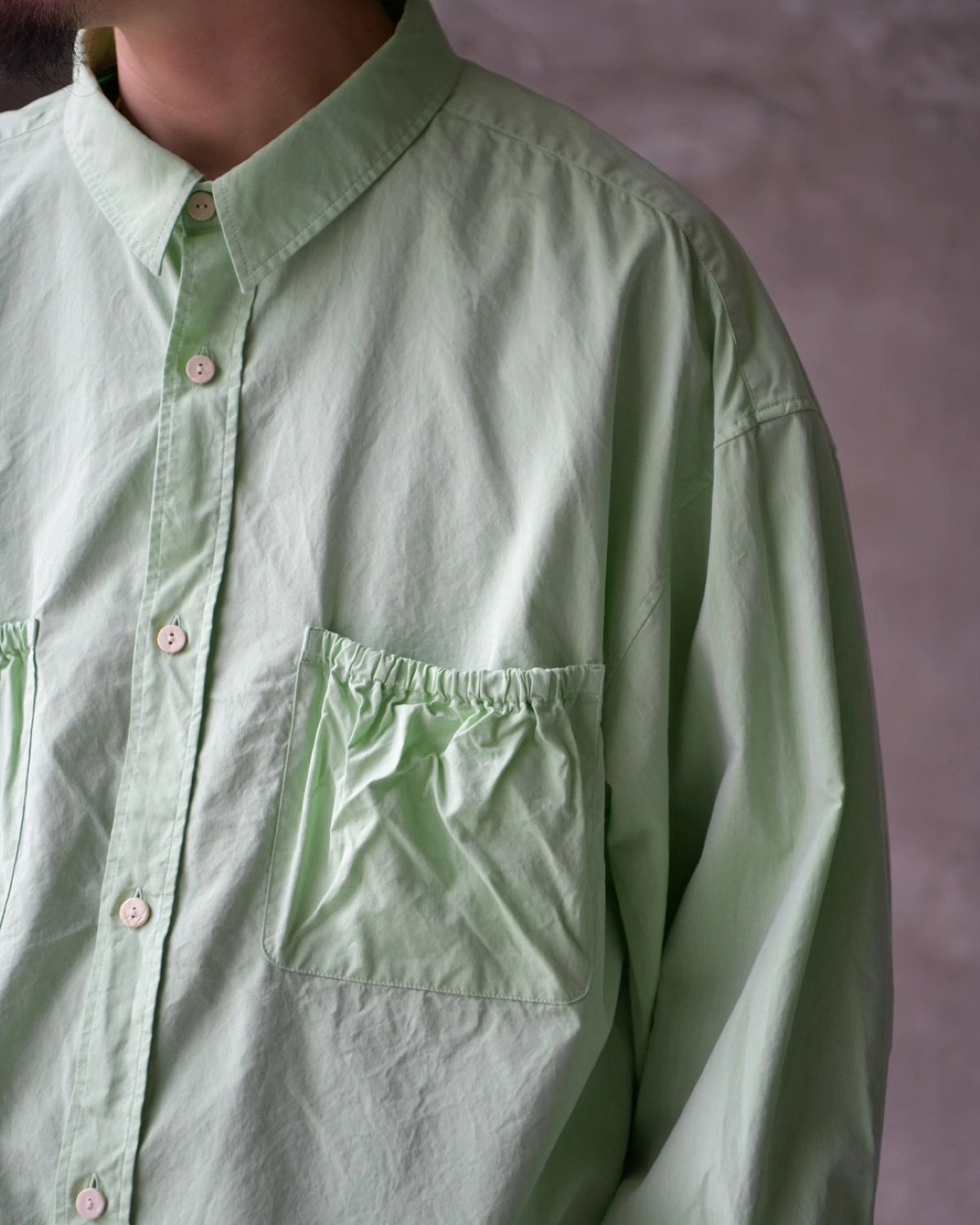 refomed / WRIST PATCH WIDE SHIRT (RESH-029)