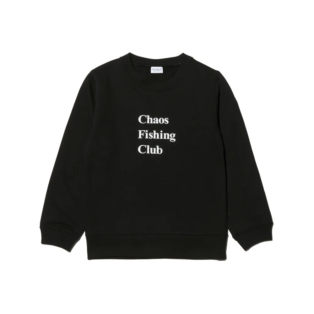 Chaos Fishing Club の KIDS LOGO CREW NECK L/S