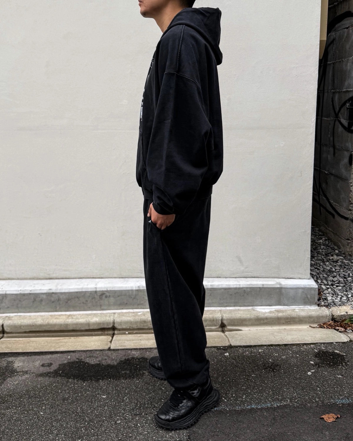 VETEMENTS / VETEMENTS XMOT ORHEAD DOUBLE GRAPHIC ZIP-UP HOODIE (MH27ZU241B)
