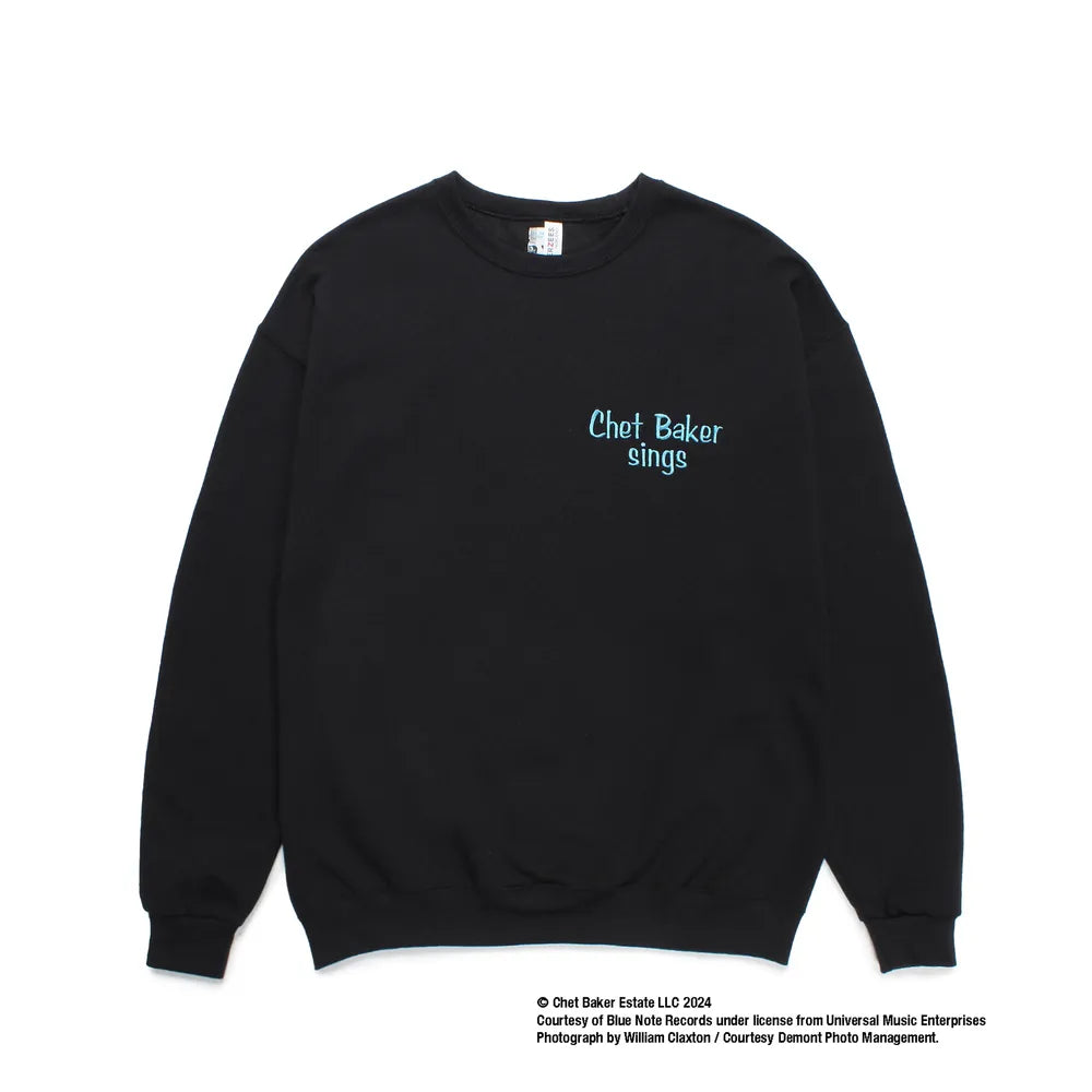 WACKO MARIA / CHET BAKER / CREW NECK SWEAT SHIRT -TYPE1- (CHETBAKER-WM-SS06)