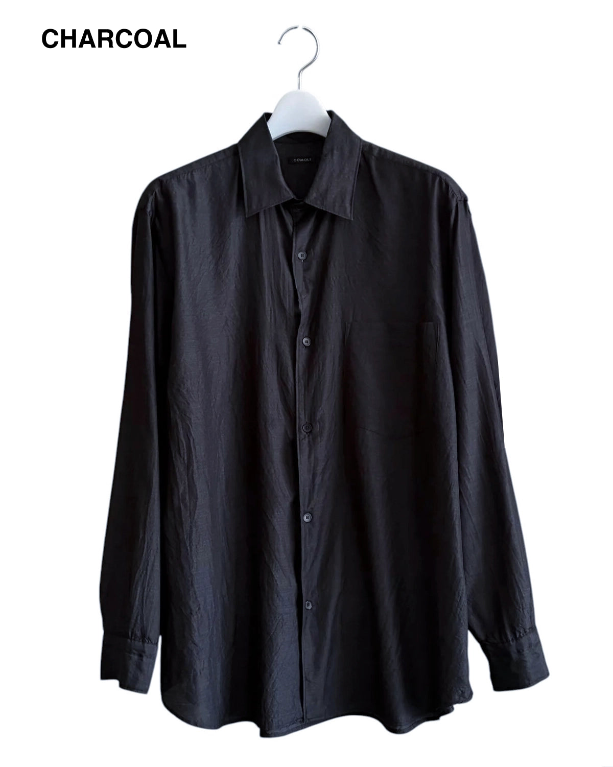 COMOLI / ウールシルク コモリシャツ (D01-02017)