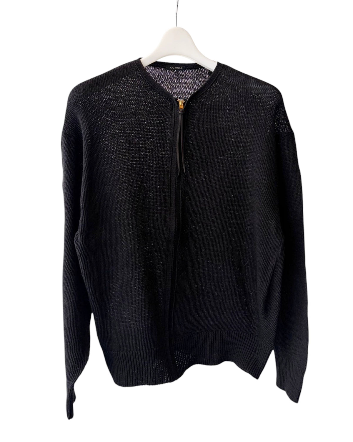 COMOLI の 8G ジップカーディガン (D01-06008)