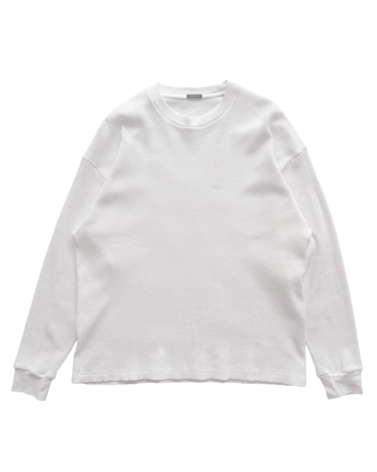 COMOLI の コットンワッフル 長袖Tシャツ (D01-05041)