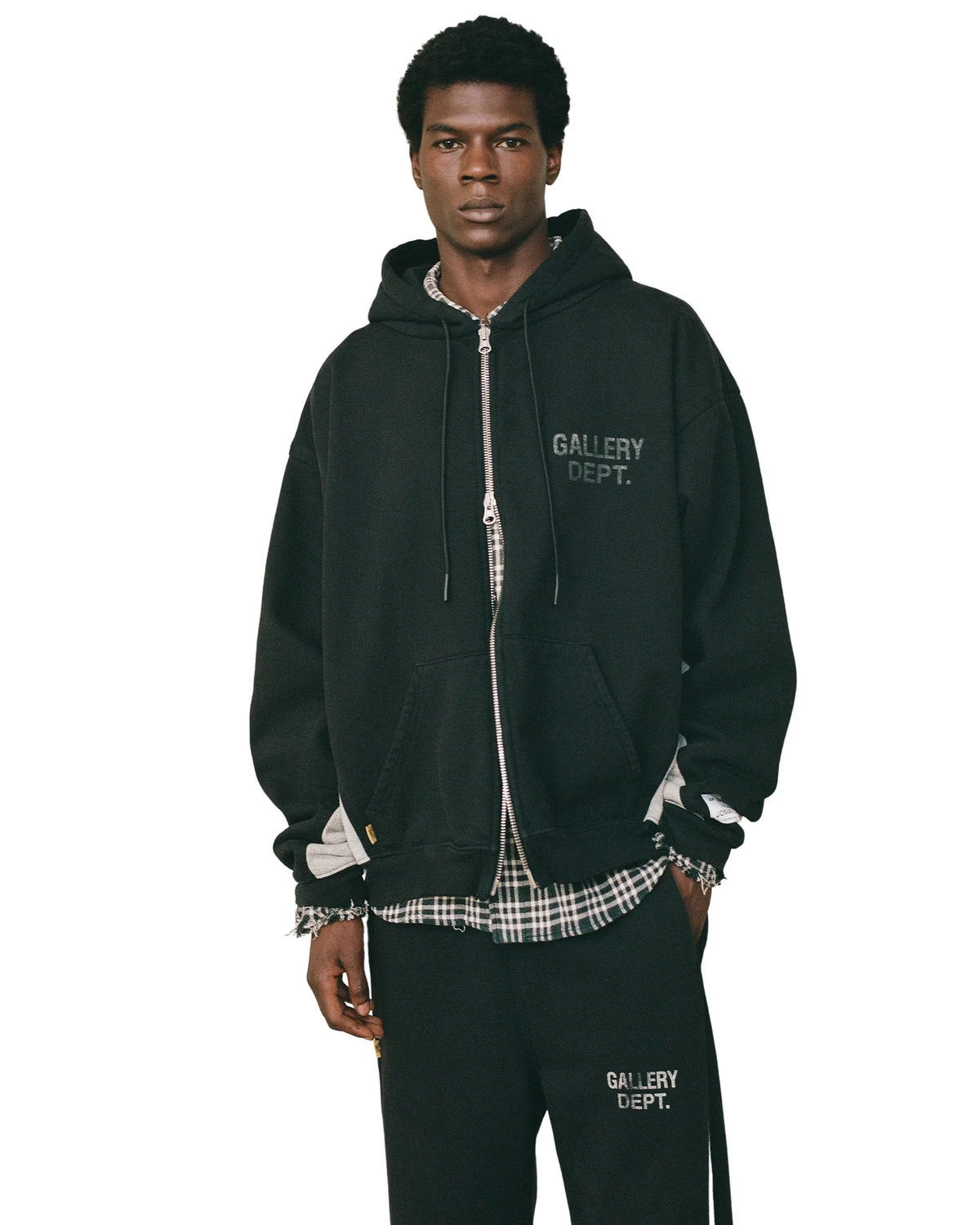 GALLERY DEPT. / CONTRAST PANEL SWEATSHIRT (OUT006)