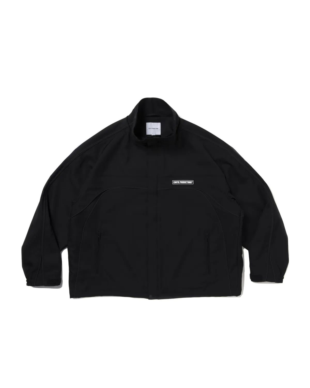 COOTIE PRODUCTIONS ブラックジャケット L COOTIE PRODUCTIONS - Polyester Twill Track Jacket / BLACK / ツイル