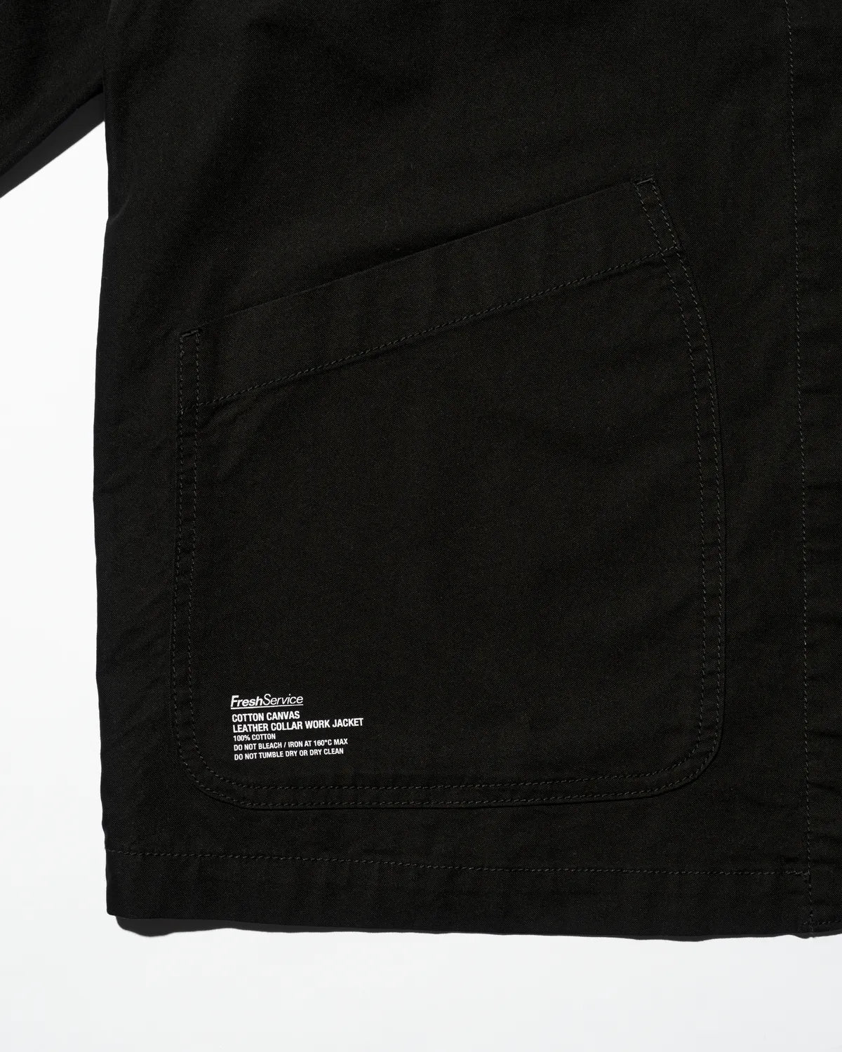 FreshService / COTTON CANVAS LEATHER COLLAR WORK JACKET (FSC263-30032)